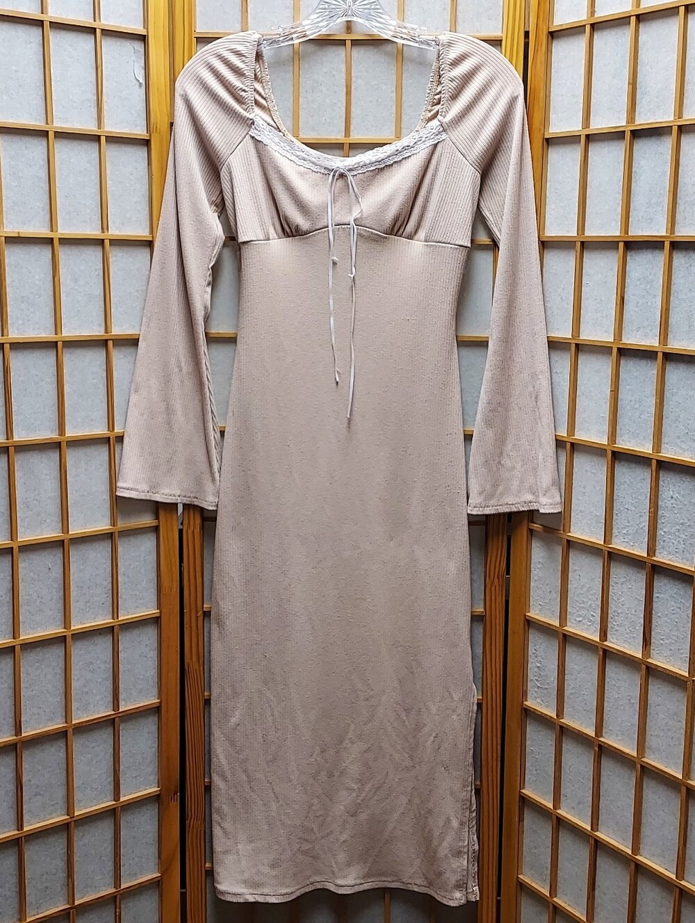 🍦 Lush Cream 90s Y2K Style Dress Women's S Juniors S/M